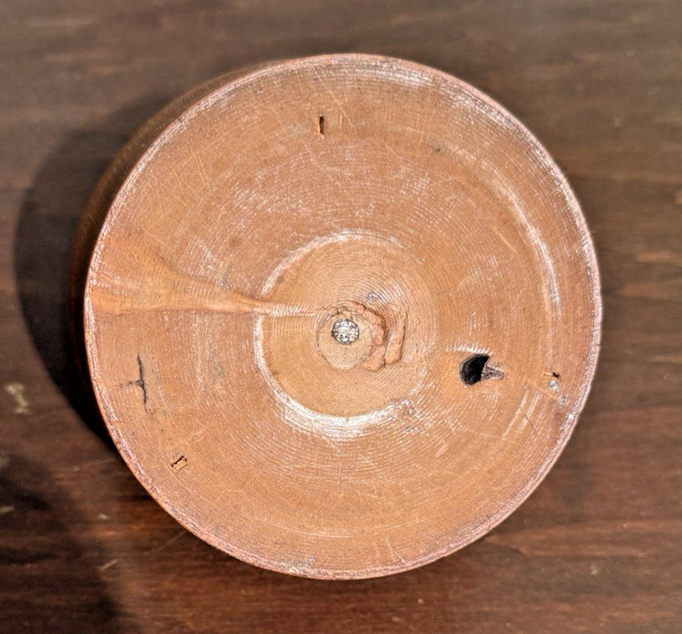 Antique Boxwood Cased Travelling Roulette Game Wheel