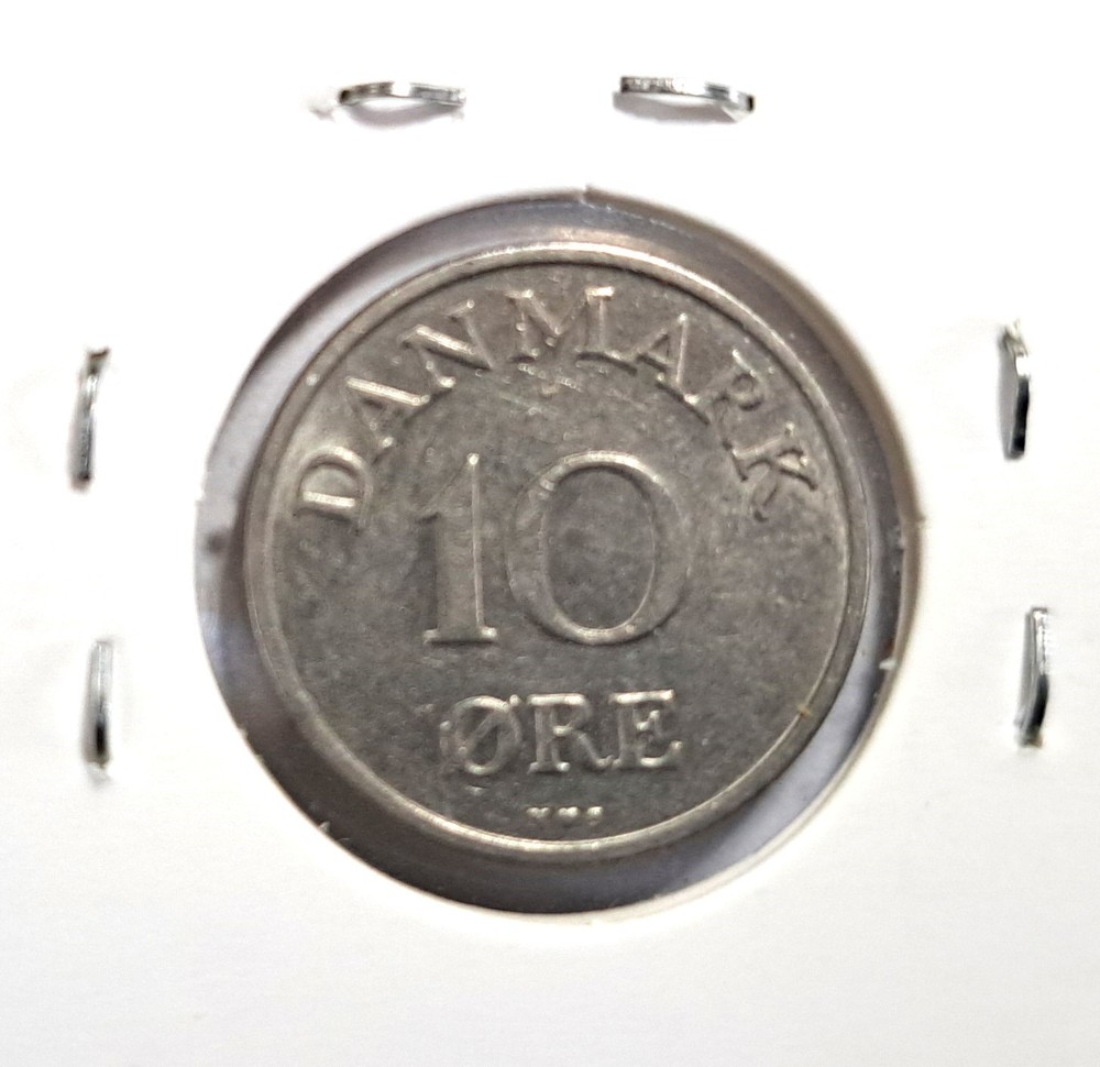 @@@ A NICE 1955 DENMARK TEN ORE @@@