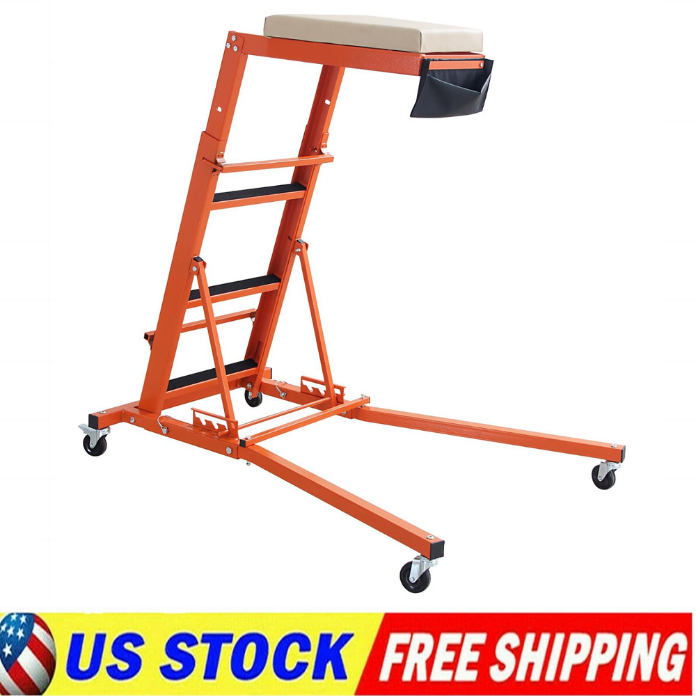 48 to 66 in Adjustable Height Foldable Automotive Engine Topside Rolling Creeper