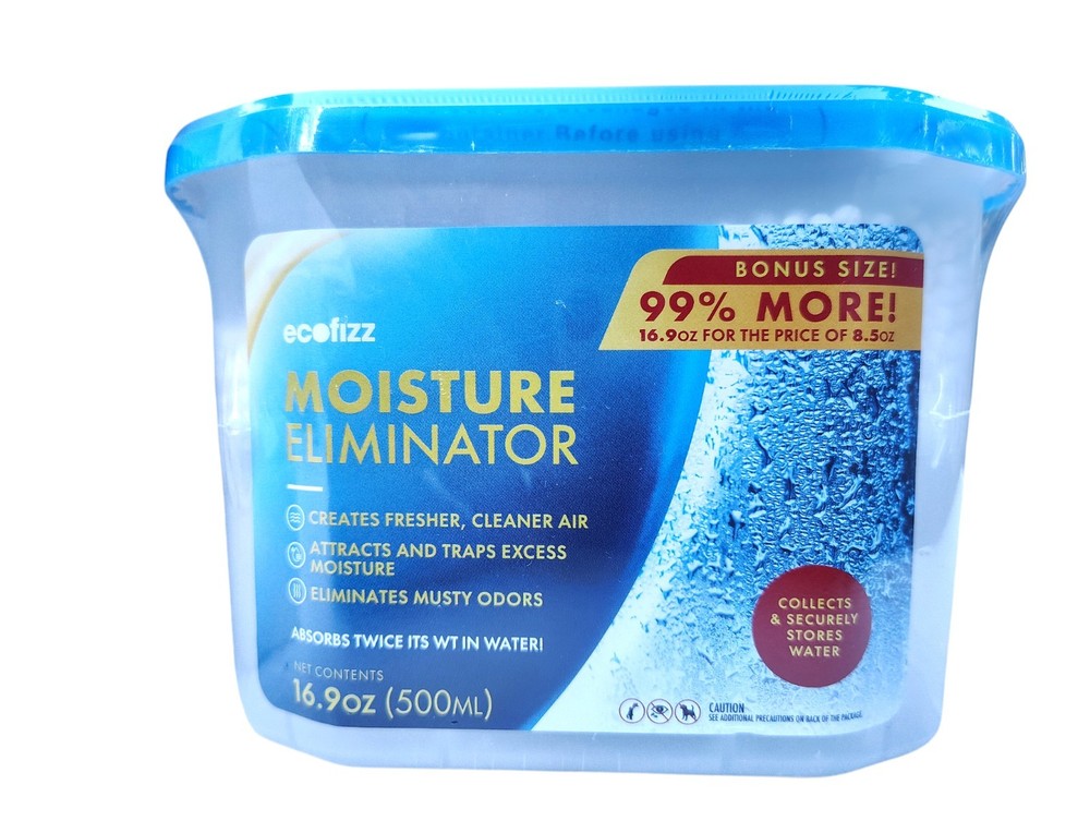 ECOFIZZ Moisture Eliminator Absorber. 16.9 oz Each 3 Pack