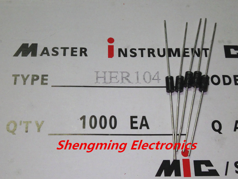 1000pcs HER104 1A 300V Rectifier Diode