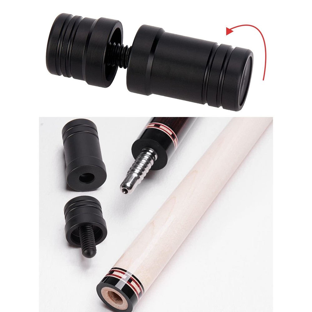 3 Pair Stick Joint Protector 5/16 X 18 Pool Joint Thread Cap Black Pool Cue Join