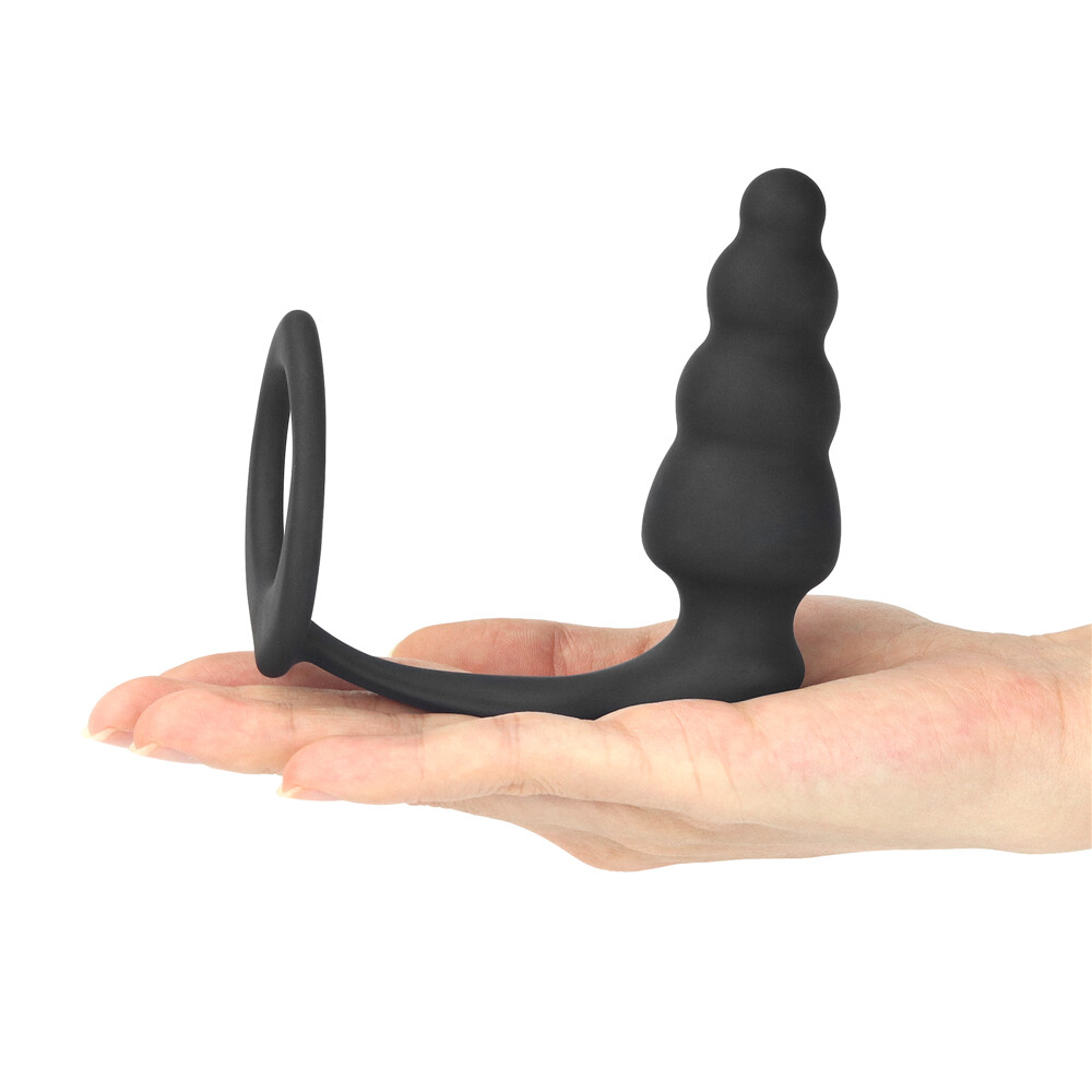 Combo Master Cockring Plug, Penis Ring & Self Anal Plug