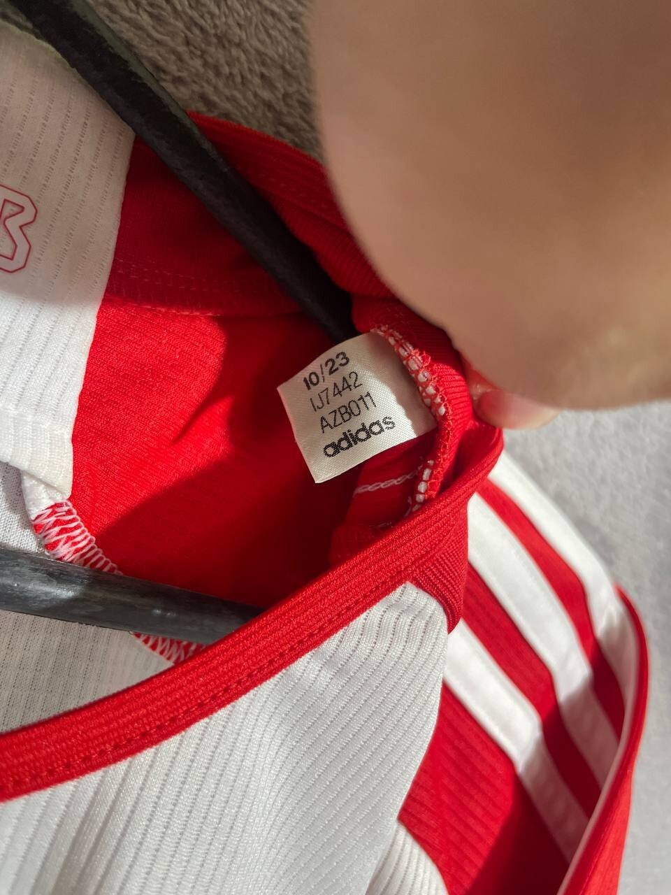 Bayern Munich Jersey Home Football Soccer Shirt White Adidas Trikot Men Size L