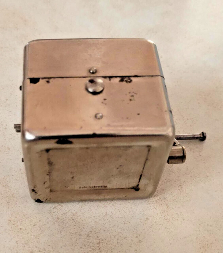 OLD RAZOR DOUBLE EDGE BLADE SHARPENER ROLLFIX GERMAN, REPAIRED WORKING