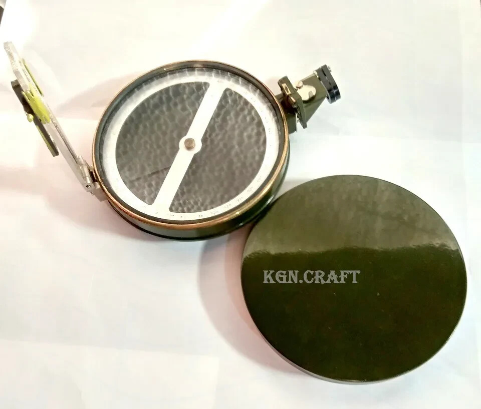 Surveying Prismatic 4" Compass For Basic Survey & Ranging w/ Fold Tripod