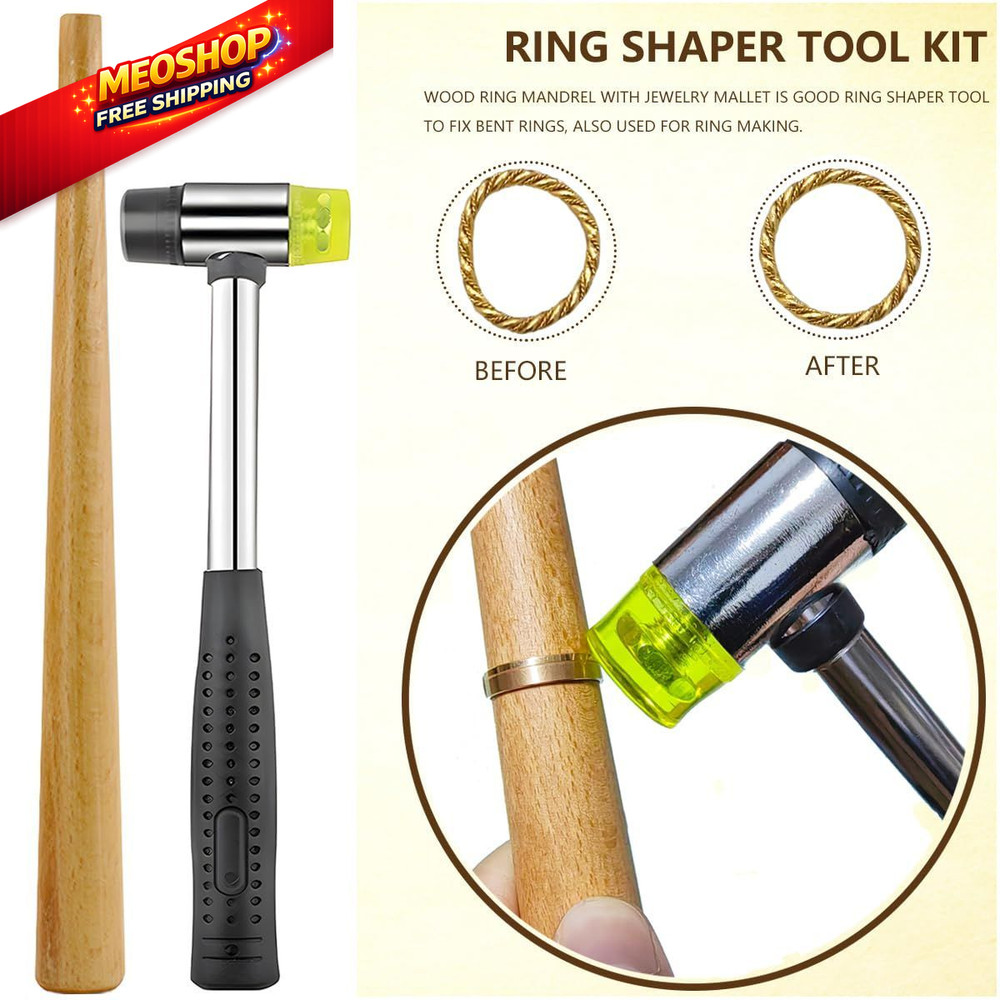 Ring Sizer Measuring Tool Kit Mandrel Sizing Finger COLORFUL