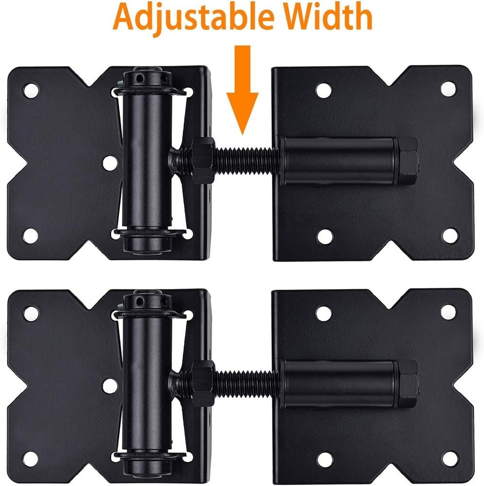 Gate Hinges with Installation Screws, 2 Set