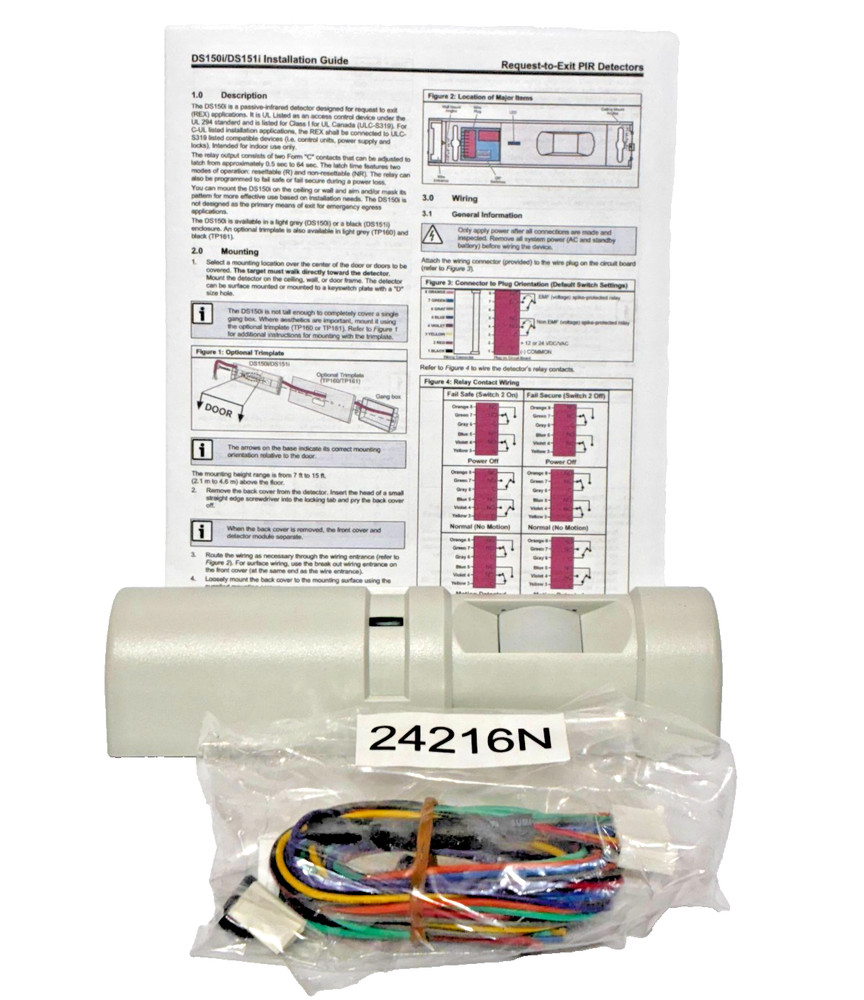 Bosch DS150I Infrared Access Control Request-to-Exit Motion Sensor