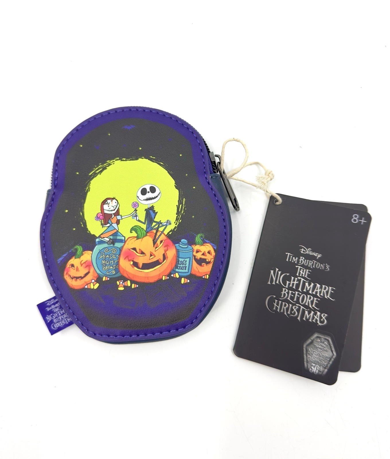 Disney Loungefly Nightmare Before Christmas Deadly Nightshade Coin Purse NWT