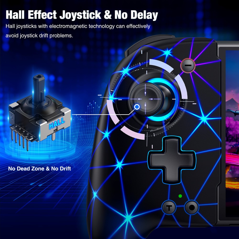 Wireless Joypad Controller,One-Piece Controller for for Nintendo Switch/OLED