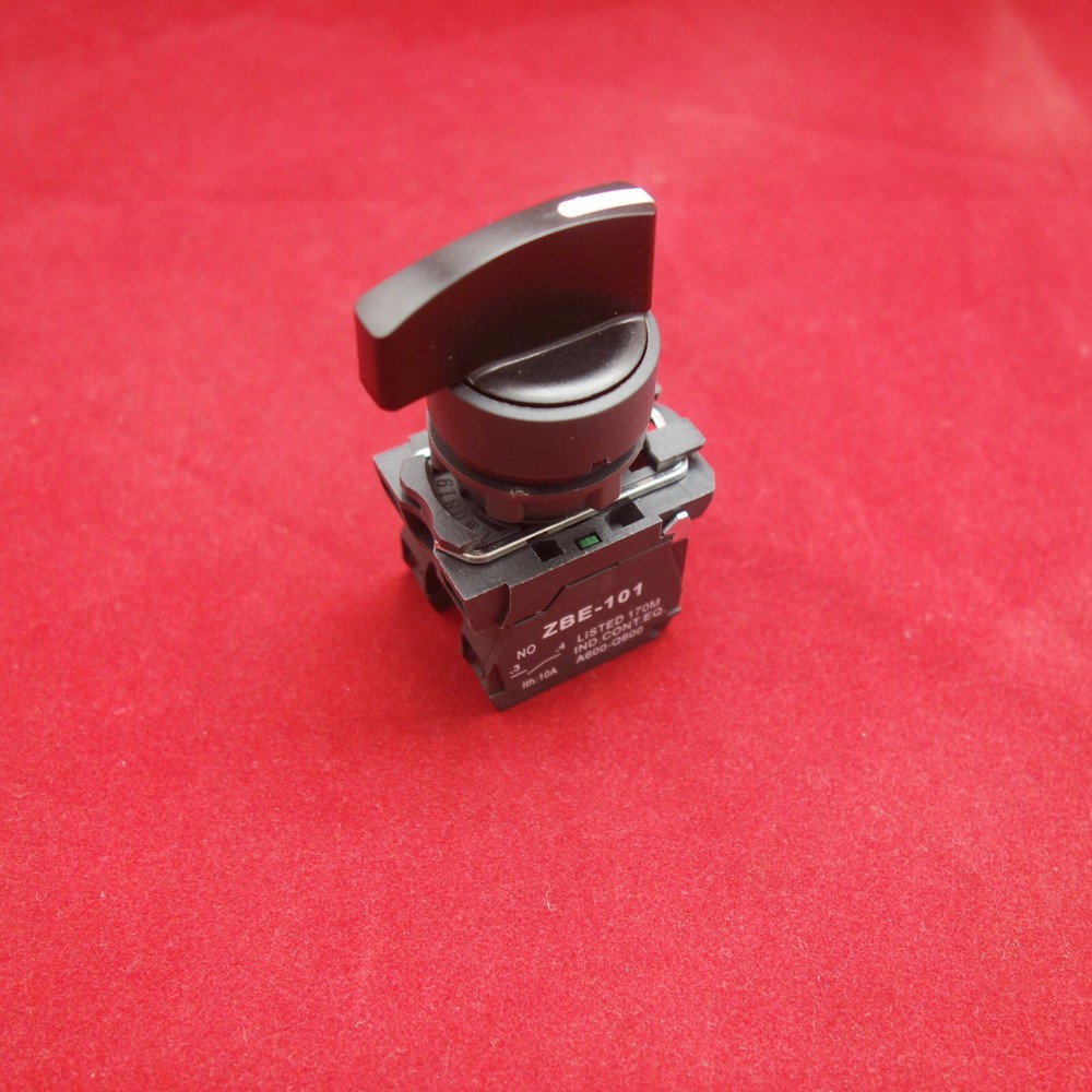 22mm Plastic Long Handle Selector switch 3 Position Fits XB5AJ33 2NO Maintained