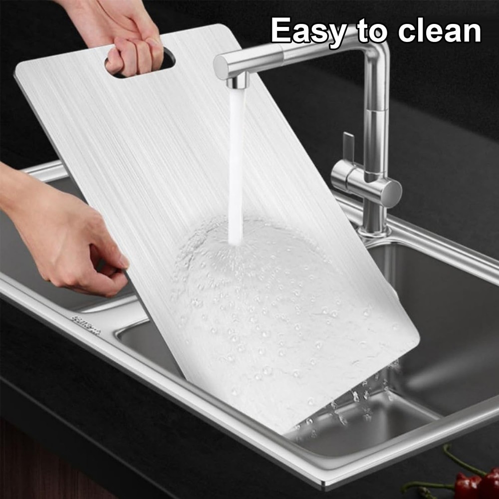 Titanium Chopping Board, Durable Kitchen Cutting Board, Easy Clean, Silver