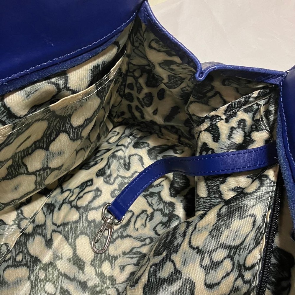 Longchamp Crocodile Embossed Handbag 2way 07a