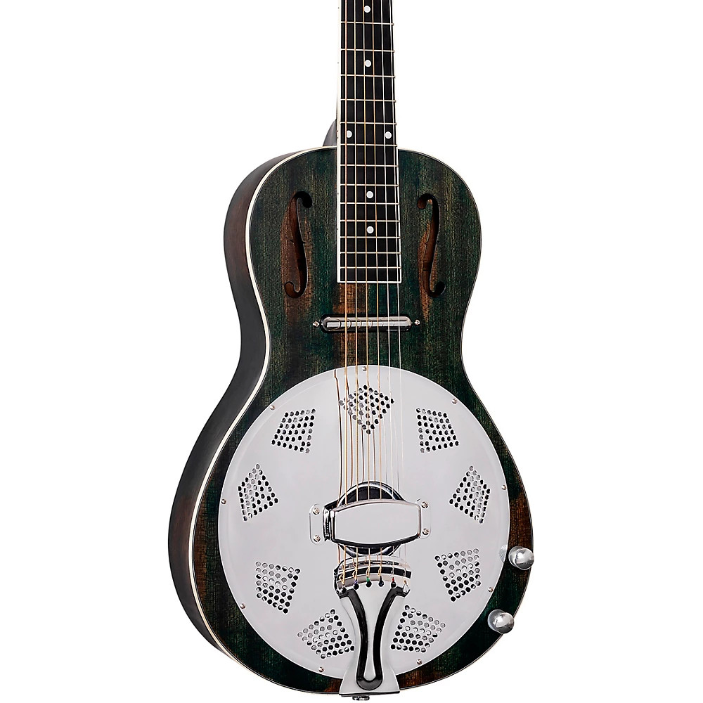 Ortega RRG30E Parlor Acoustic-Electric Resonator Guitar Denim