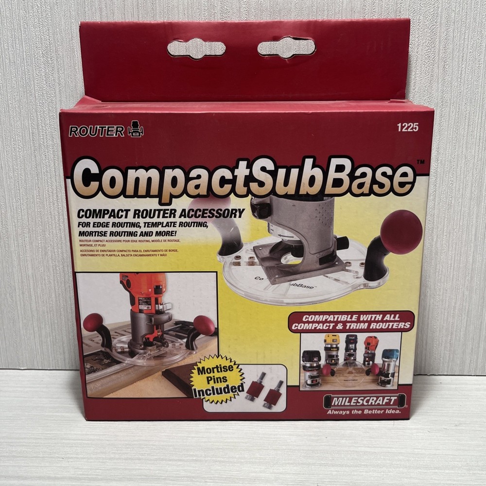 Milescraft 1225 Compact Sub Base - Universal Sub Base for Compact / Trim Routers