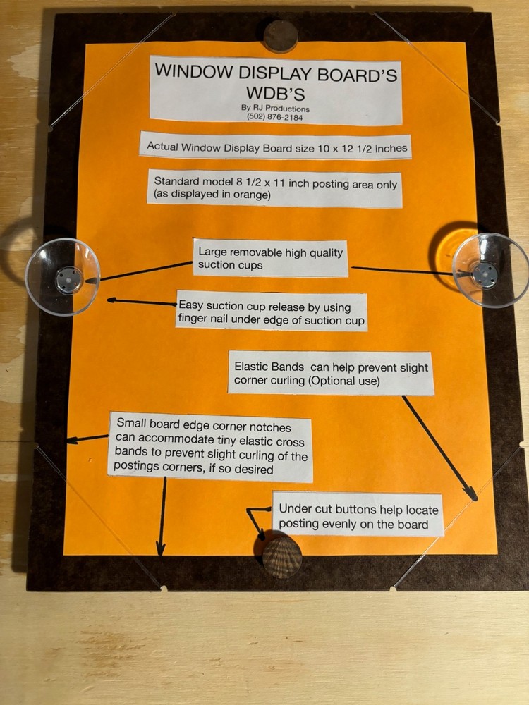 POSTER GLASS MOUNTING BOARD