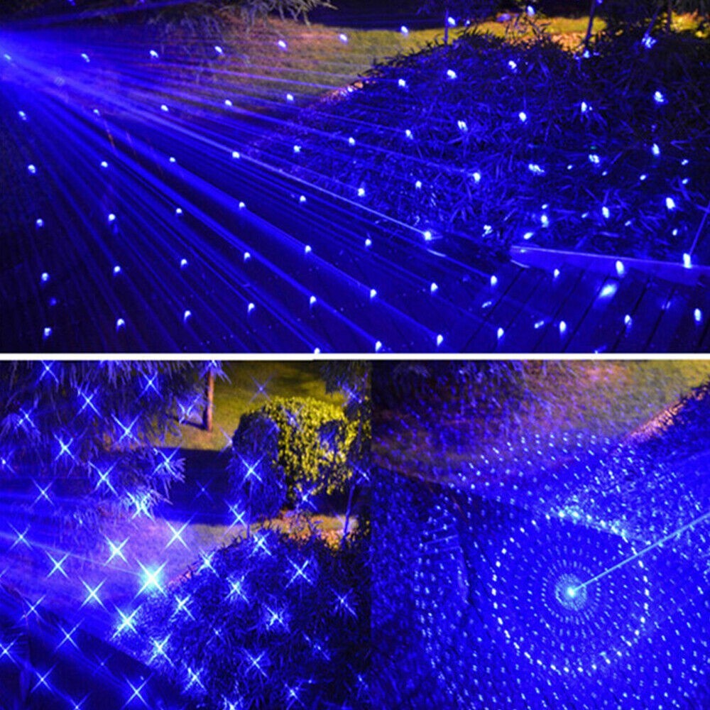 10W Blue Burning Laser Pointer 450-n-m Adjustable Visible Beam Dot Light US