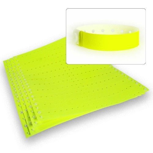 Plastic Wristbands 100 Count - Choose your Color - Security Bracelets