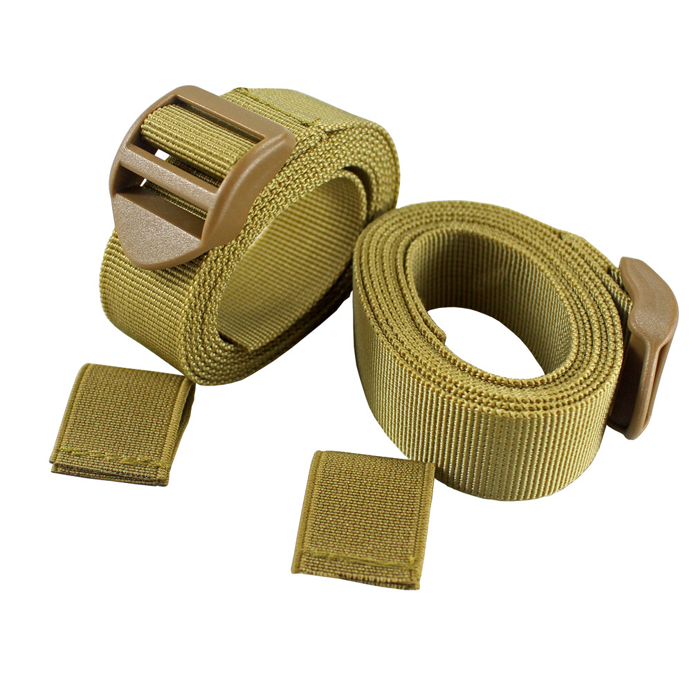 2 PCS Tactical Utility Strap with Buckle Lashing Nylon Molle Backpack Accessory