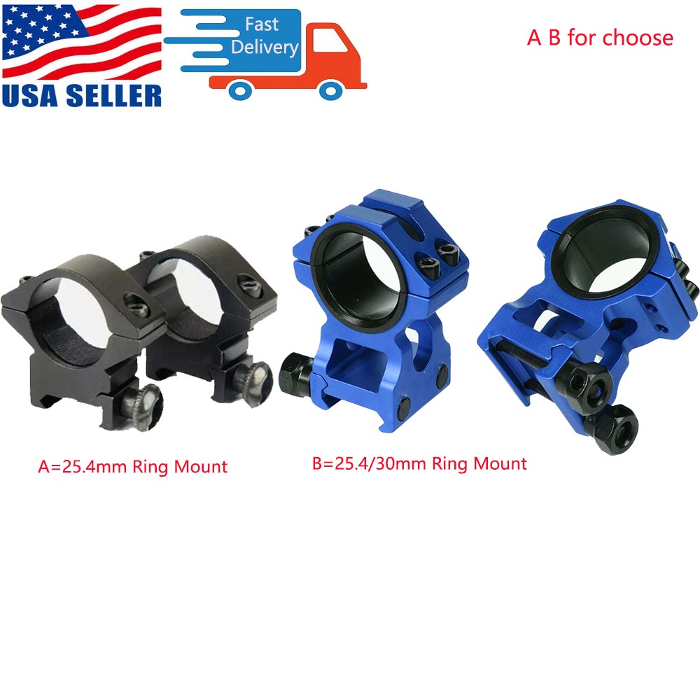 25.4mm Ring Low Profile Mount/High Profile 25.4/30mm Ring Scope 20mm Rail Mount