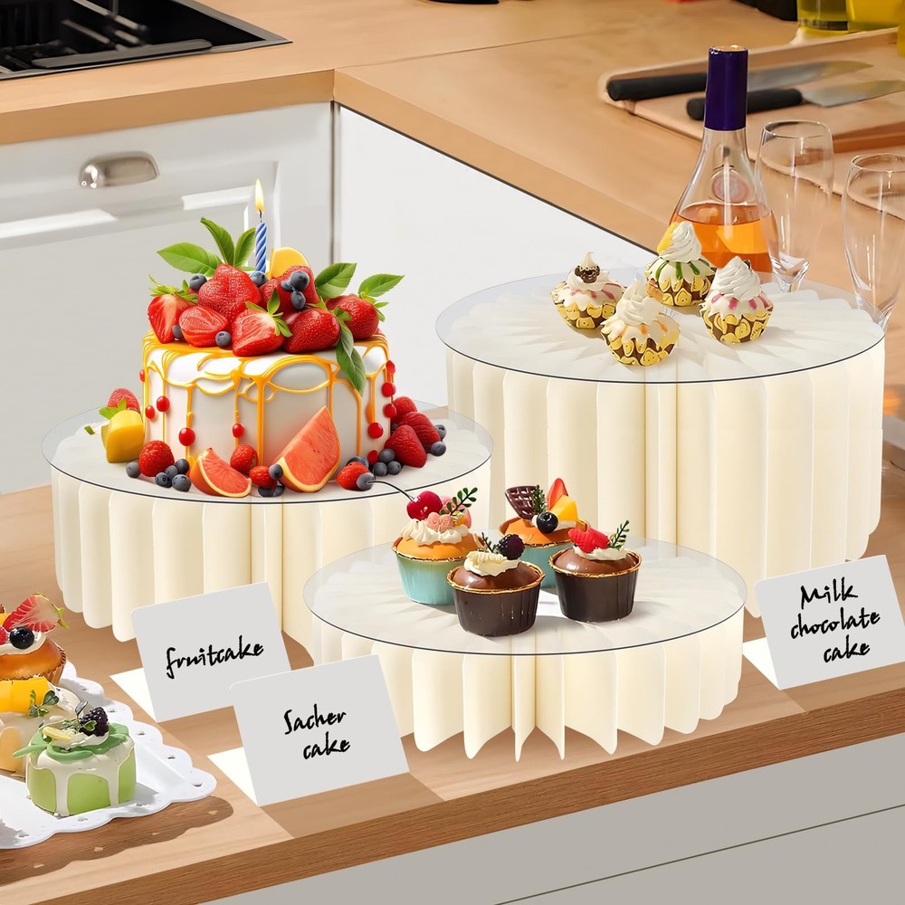 Buffet Risers Food Risers for Buffet Table Acrylic Risers Display Stands Tall Ca