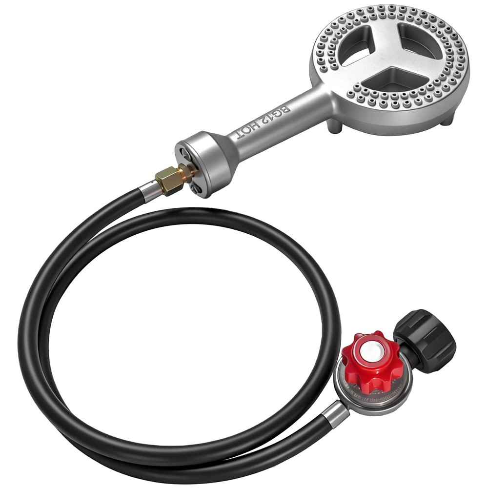 High Pressure Cast Iron Propane Burner with Regulator