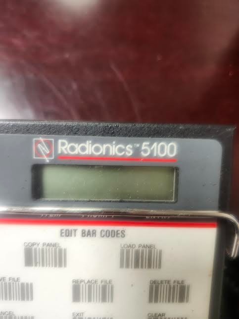 Radionics D5100 Omegalarm Barcode Scanner Progammer