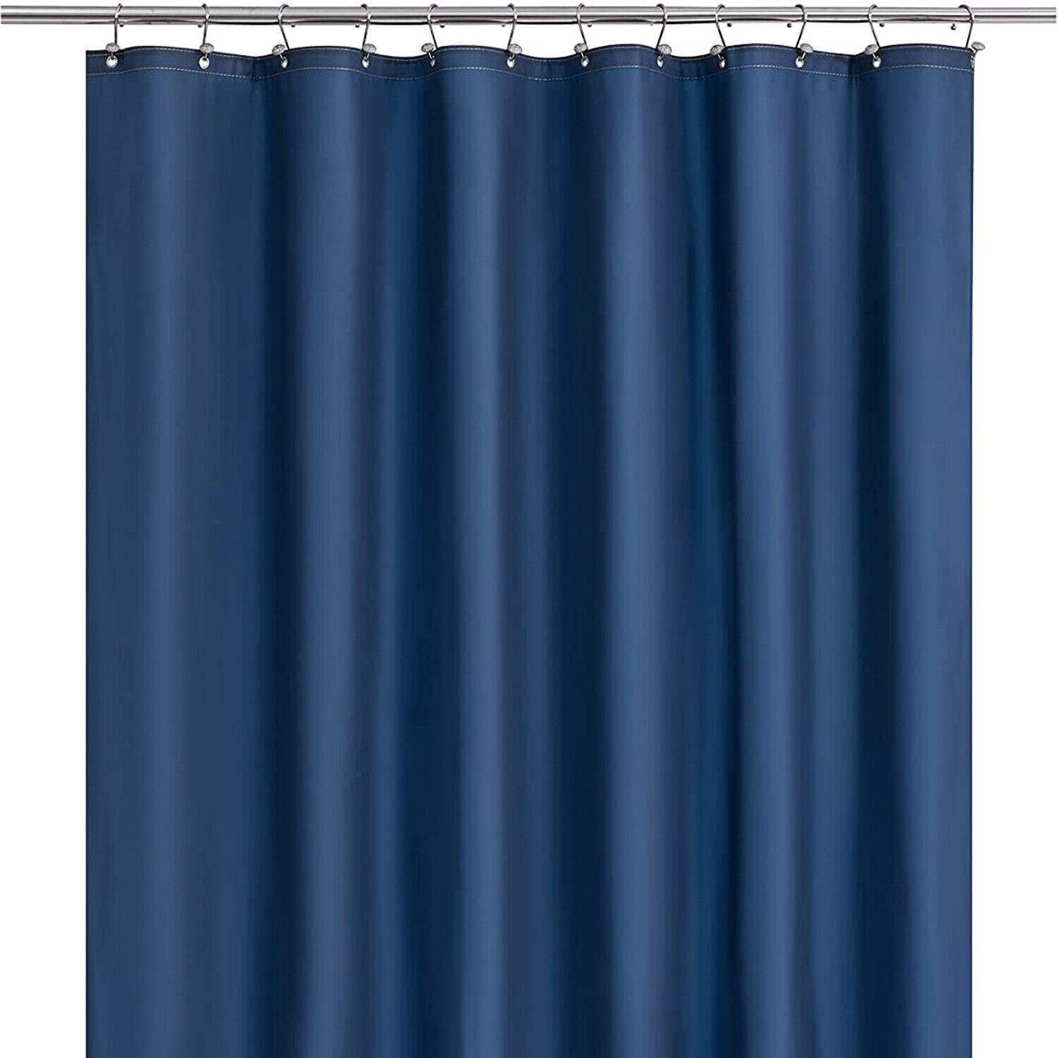 2 PACK SOLID WATER REPELLENT BATHROOM SHOWER CURTAIN VINYL LINER MANY COLORS