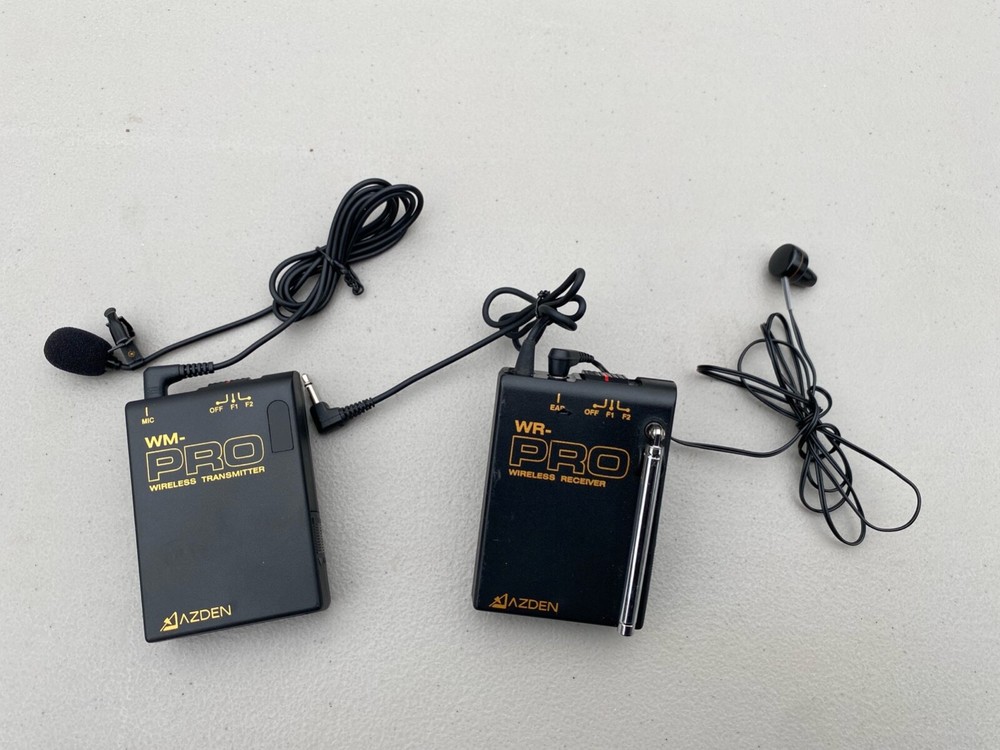 Azden WLX Pro VHF System Wireless Lapel Microphone System, excellent condition