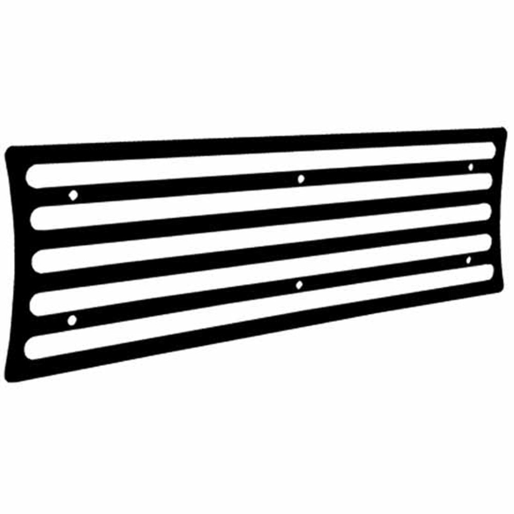 Steel 6 X 20 Inch Rectangle Step Plate Insert - Gloss Black
