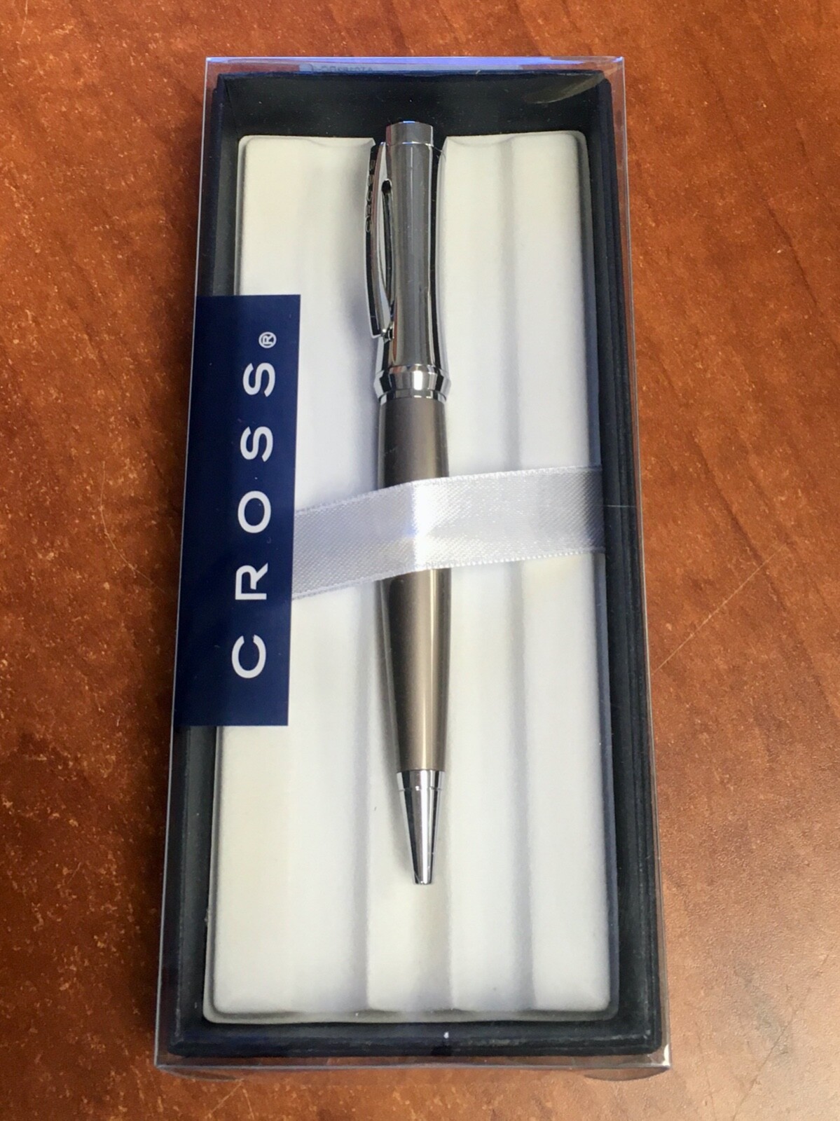Cross Parasol Chrome and Titanium Twist Ballpoint Pen -- DAMAGED PACKAGING