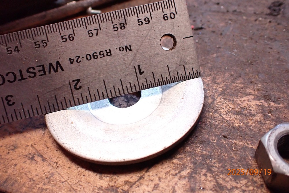 RIGHT SIDE ARBOR NUT AND FLANGES FOR DAREX M1 DRILL SHARPENER GRINDER