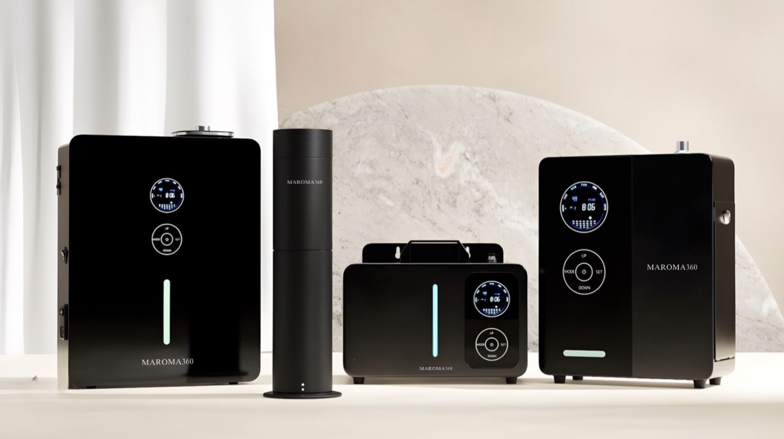 VanGogh360 Scent Diffuser 4900 Sqft Black HVAC Ready/ Aroma360 Hotel Collection