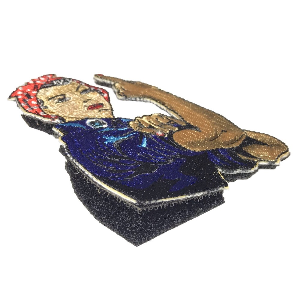 Crude Rosie the Riveter - Embroidered Morale Patch