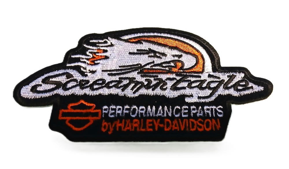 Harley Davidson screamin eagle performance iron on patch 5 x 2.5 inch 2 Pc