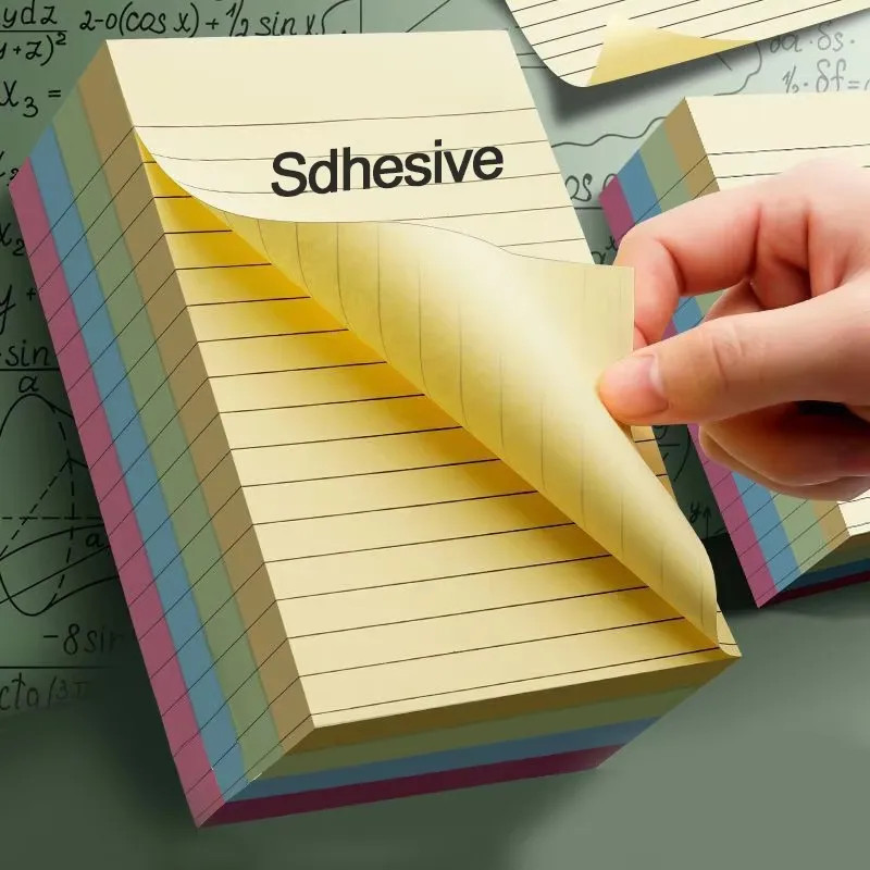Line Sticky Notes 200sheets 4 Colors Portable Student Note Marker Writing Apply