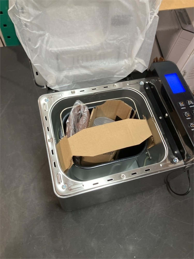 2lb Bread Maker 25 Programs Auto Dispenser 650W Machine Stainless Steel