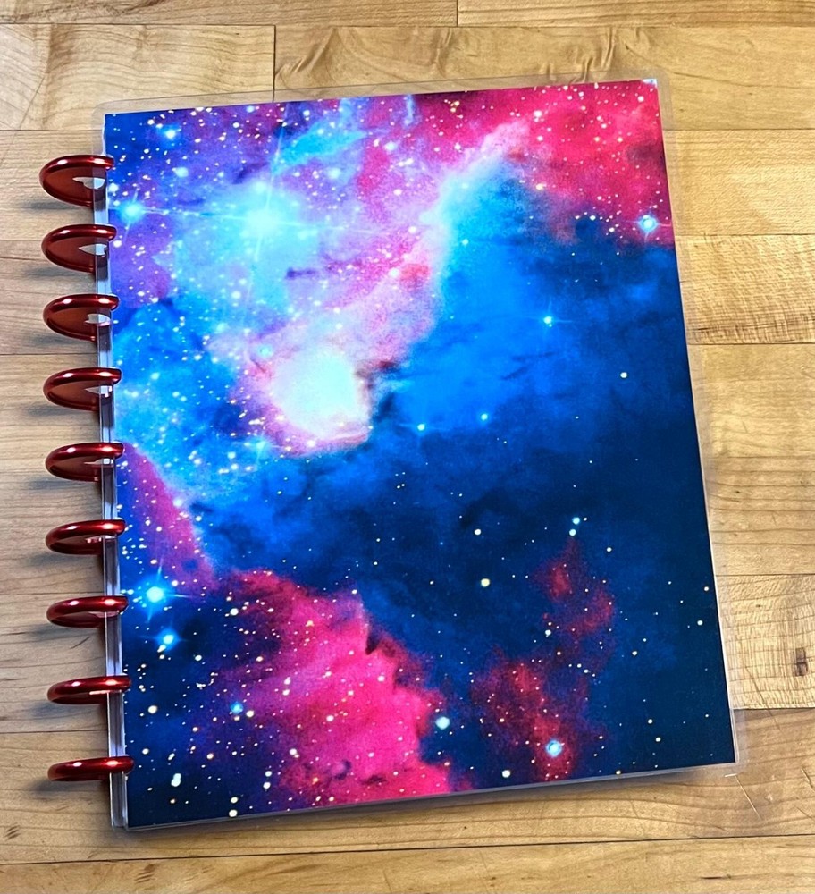 Galaxy Front/Back Cover Set for use with Classic Happy Planner~