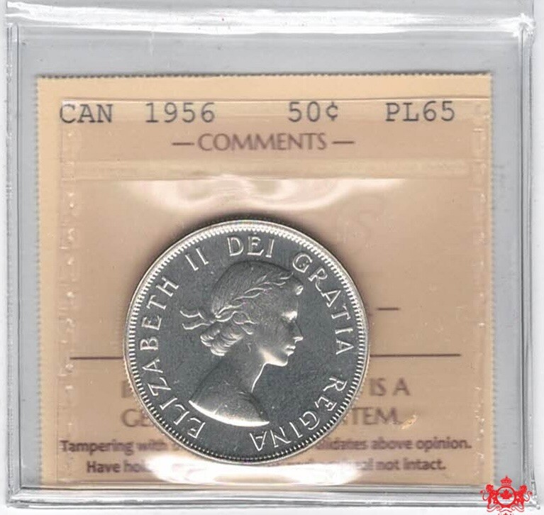 1956 Canada 50 Cents - ICCS PL65 - XBQ 663