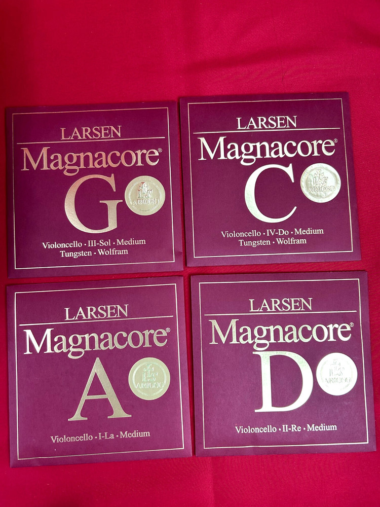 100% Authentic Larsen Magnacore Arioso Cello String Set 4/4