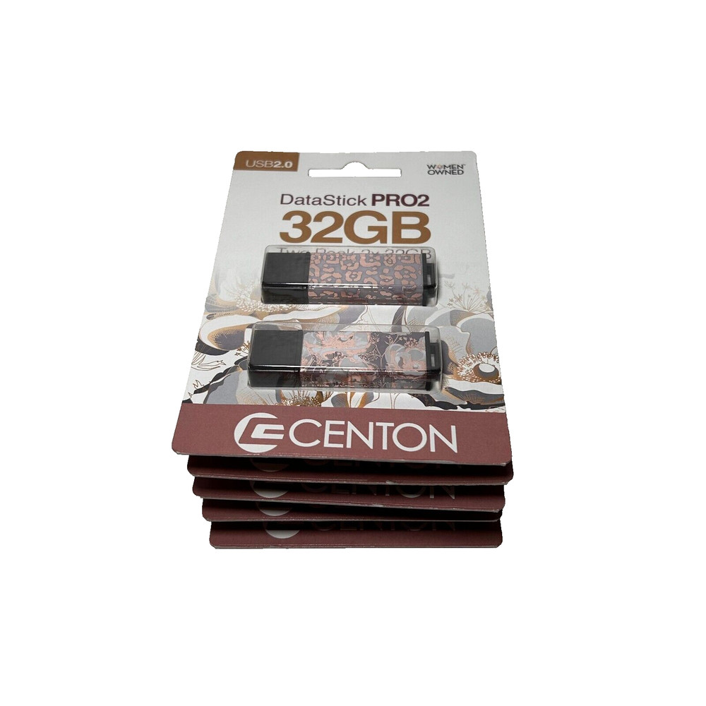 100 Pack 32GB Centon USB Datastick Pro2 Multi Color Design