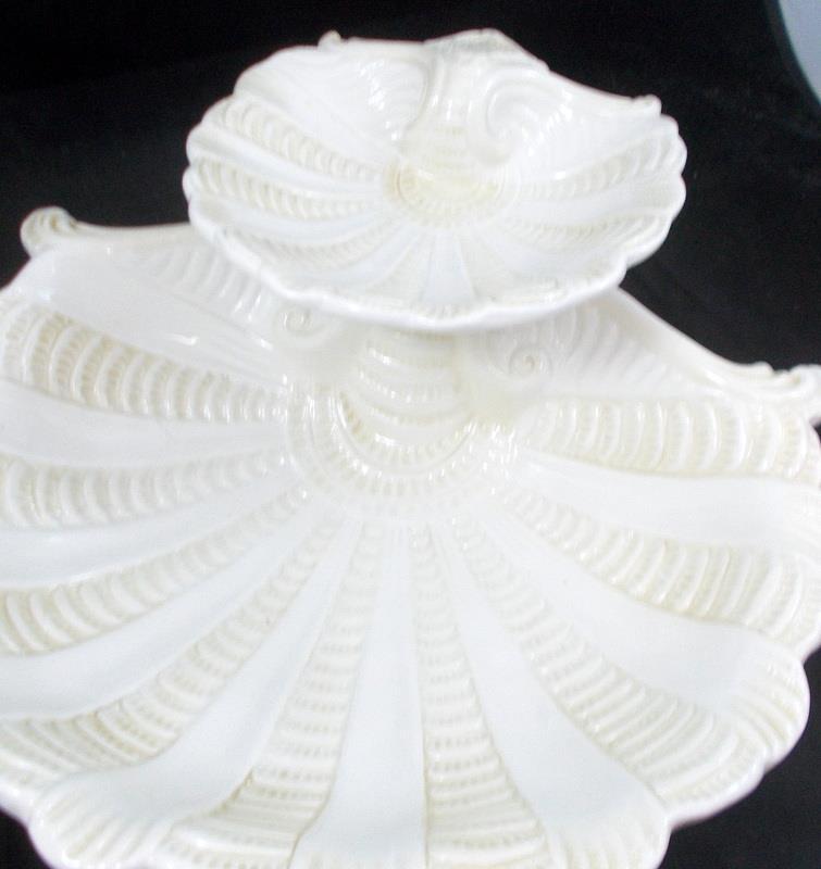 Lenox Butlers Pantry 2 Tier Shell Tray Seashell Serving Theme