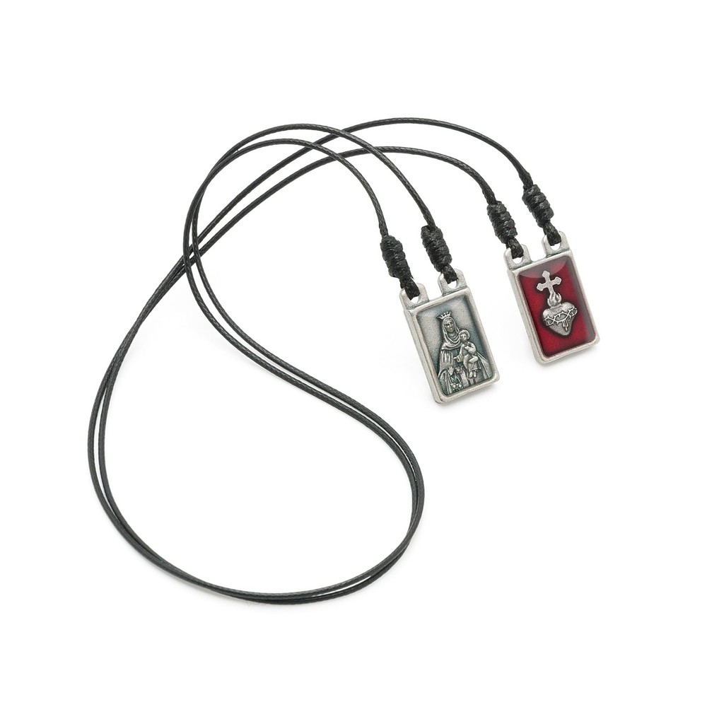 Intercession Sacred Heart Metal Catholic Scapular