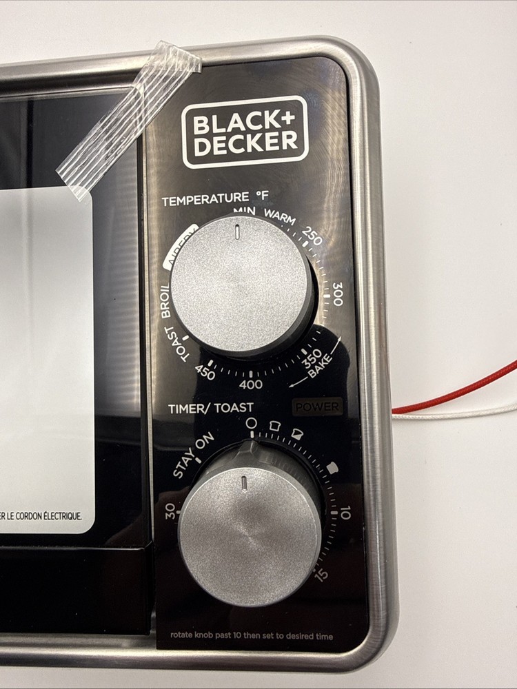 Handles Glass Panels, Timer Knobs For Black+Decker Crisp & Bake Toaster Oven
