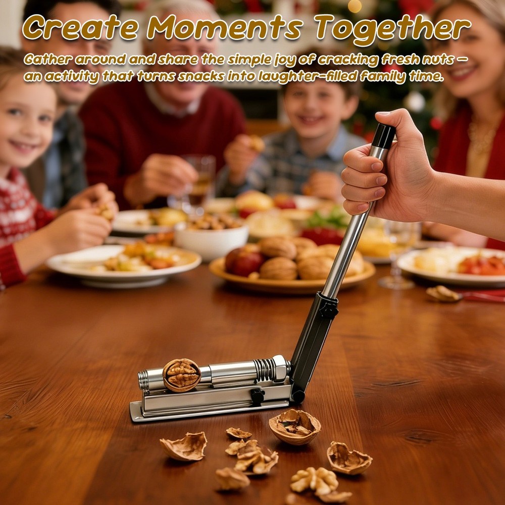 Black Walnut Nut Cracker, Wall-mounted Nutcracker, Heavy Duty iron - Unpainted