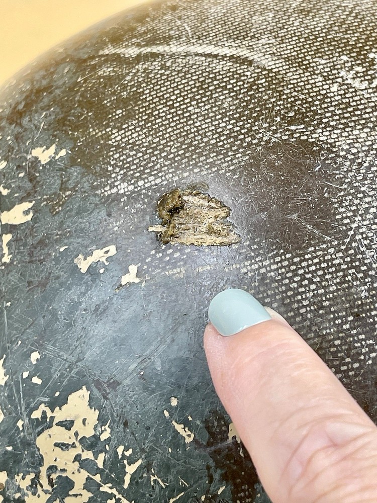 Iraqi Battle Damaged M80 Helmet Shell