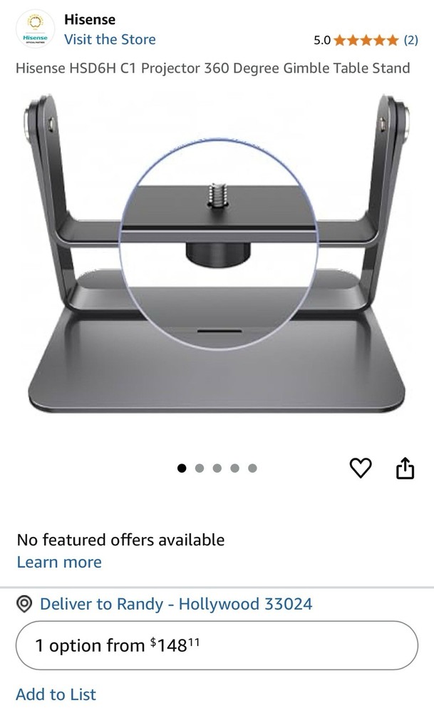 Hisense Desktop Stand for Projector