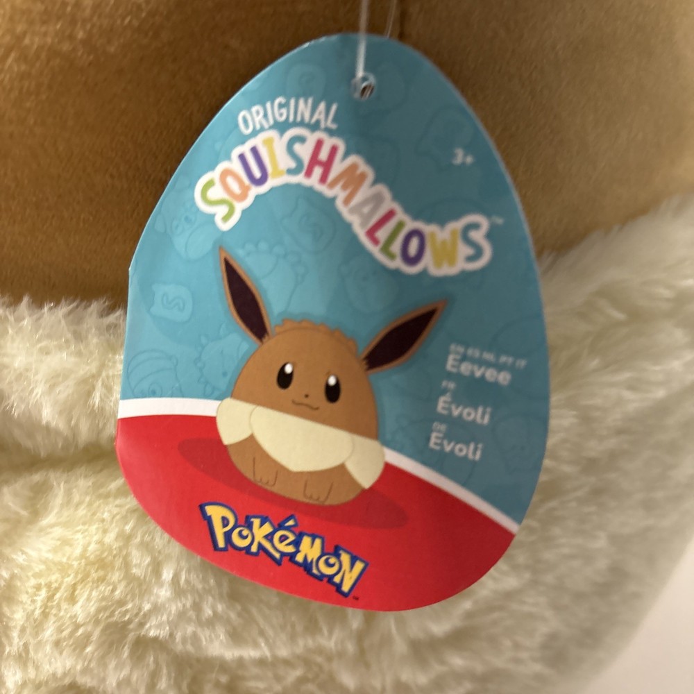 Pokemon Eevee Jumbo Plush - Squishmallows 20” NWT