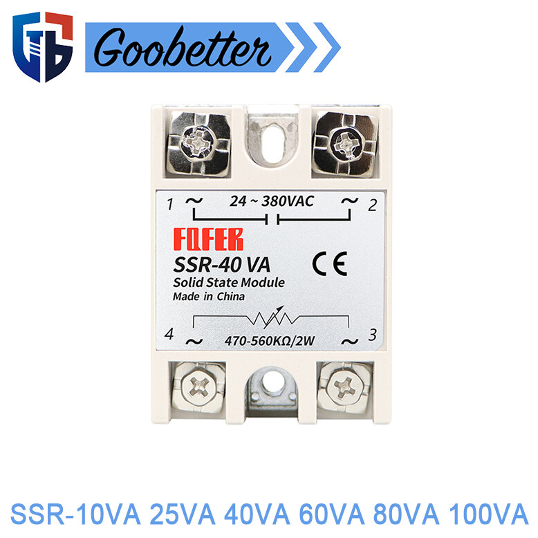 Single Phase Solid State Relay Module Relays SSR-10VA 25VA 40VA 60VA 80VA 100VA